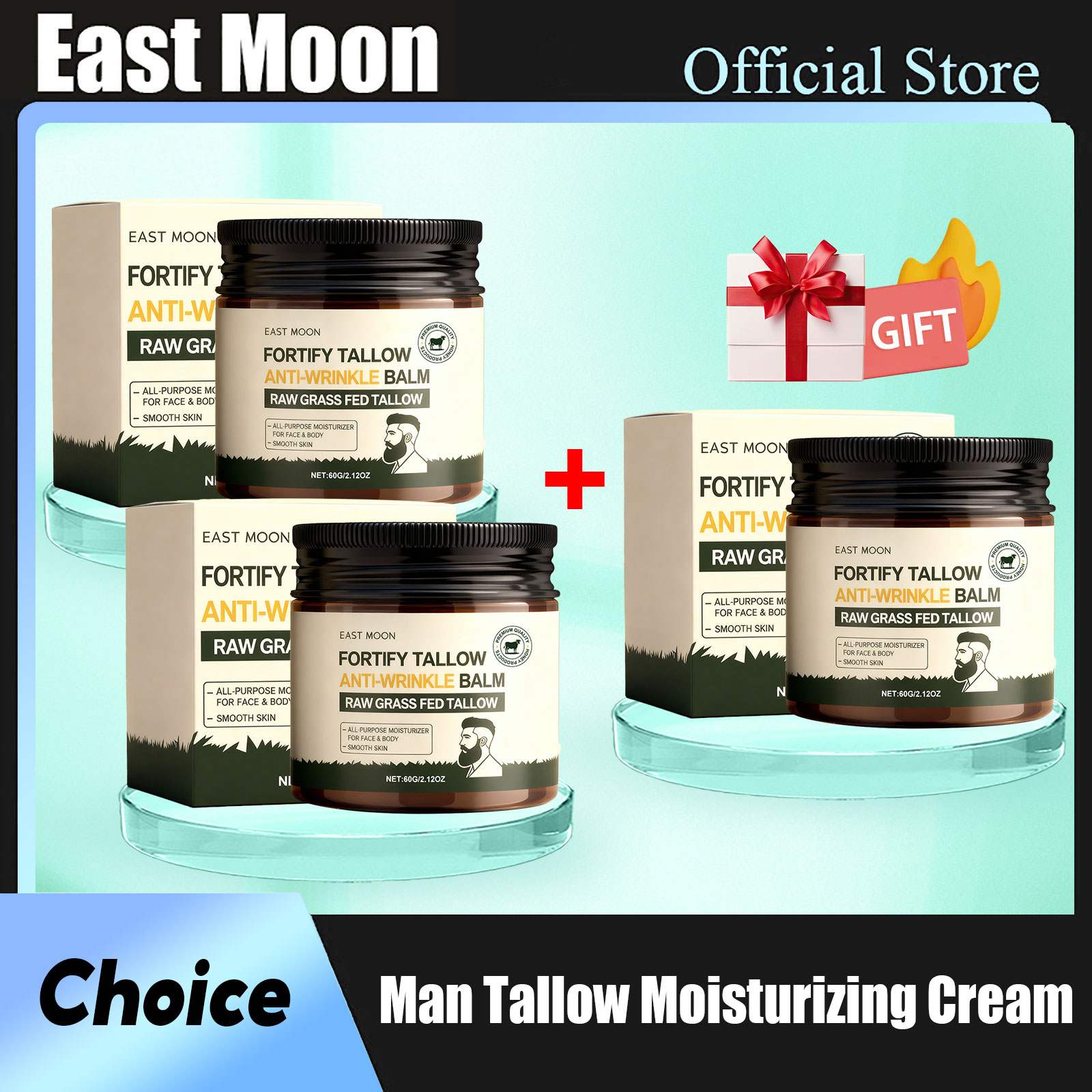 Skincare Glow Glowing - Creme Hidratante Facial Masculino East Moon