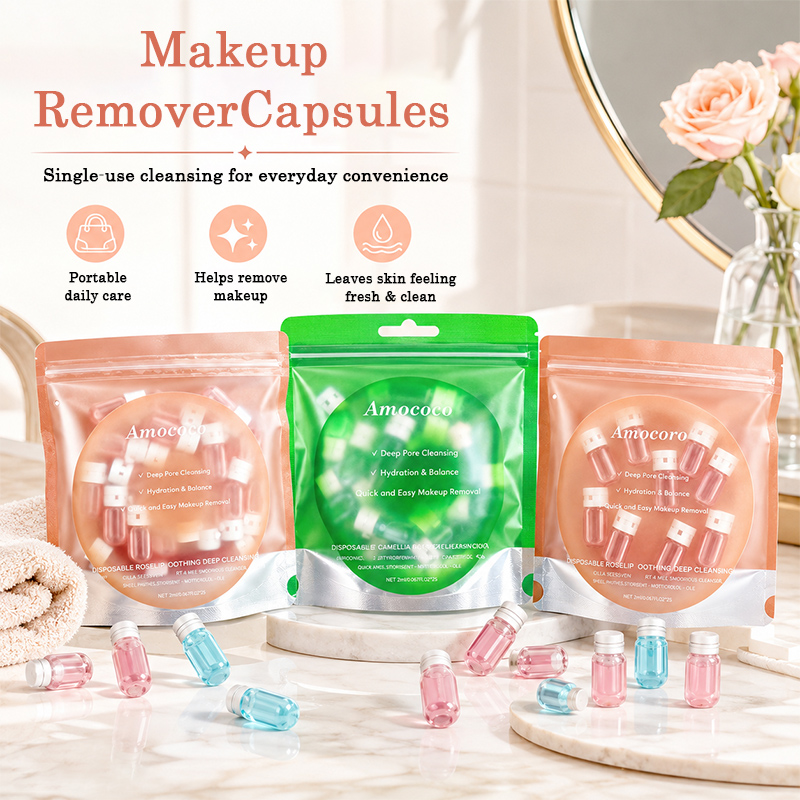 Face Oil Rosehip - Amococo 3pcs Óleo Demaquilante Descartável com
