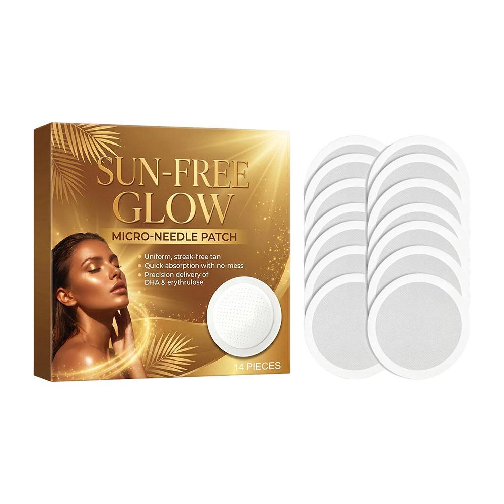 Skincare Glow Glowing - 14 Adesivos de Bronzeamento com Microagulhas