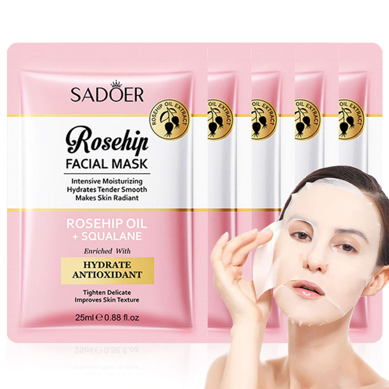 Face Oil Rosehip - 5/10pcs SADOER Rosa Mosqueta Máscara Facial