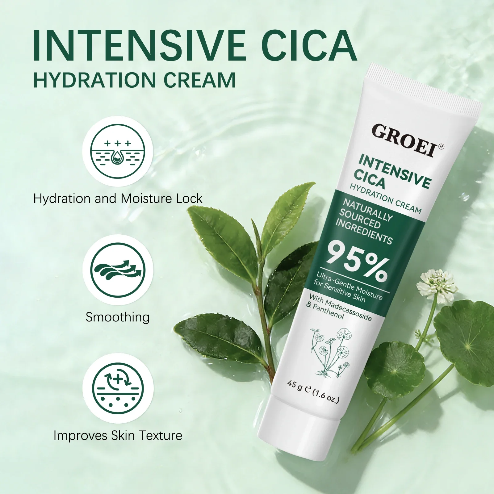 Skincare Glow Glowing - Creme Hidratante GROEI Snow Grass 45g