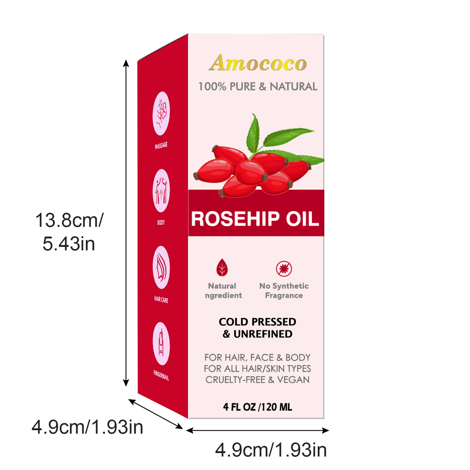 Amococo 2pcs Óleo de Jojoba e  - Face Oil Rosehip avaliação e preço