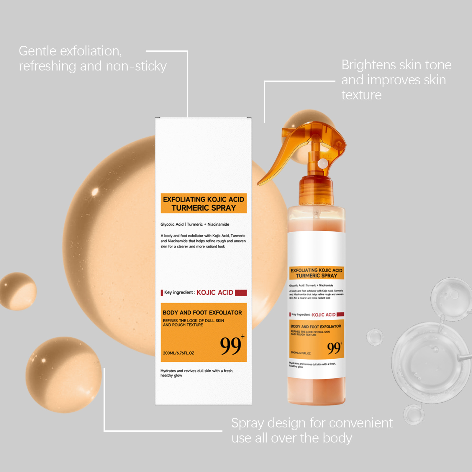 Spray de Cuidado com Ácido Kój - Skincare Niacinamide avaliação e preço